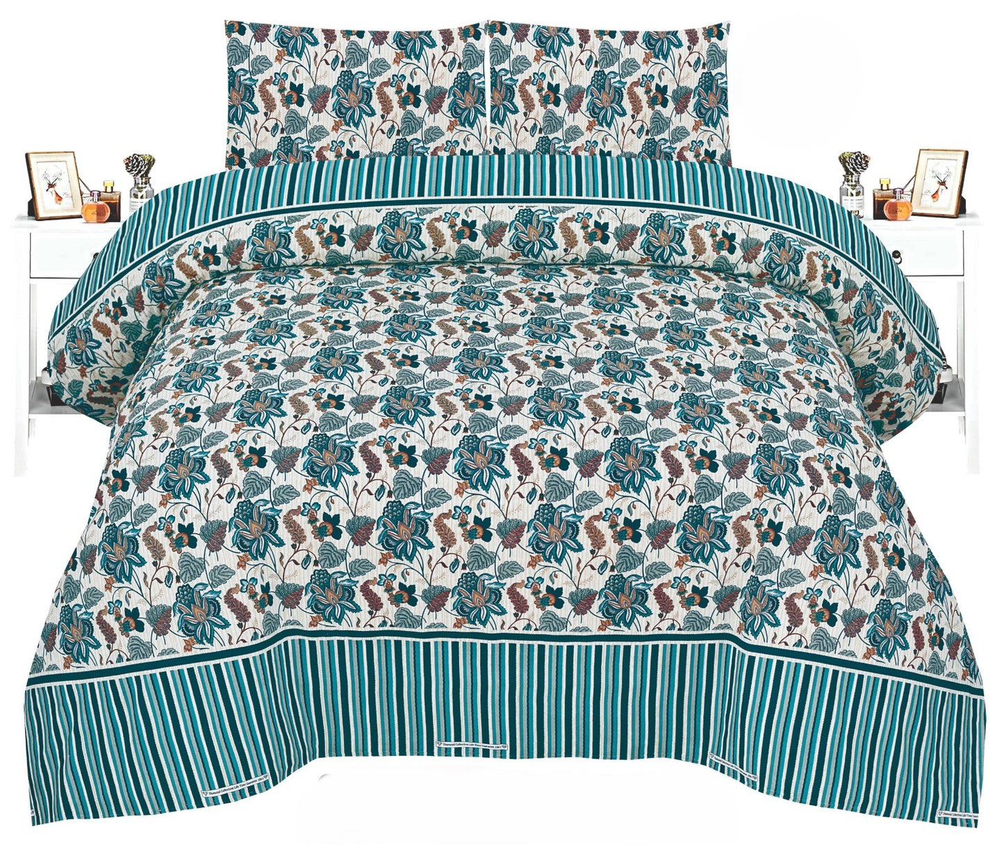Crystal King Bed Sheet Set β Premium Quality with Multiple Colors and Different Designs