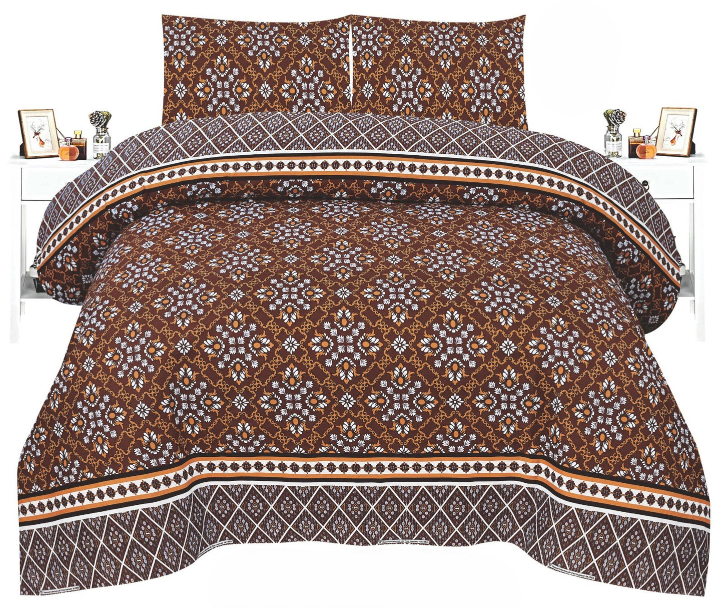 Crystal King Bed Sheet Set β Premium Quality with Multiple Colors and Different Designs
