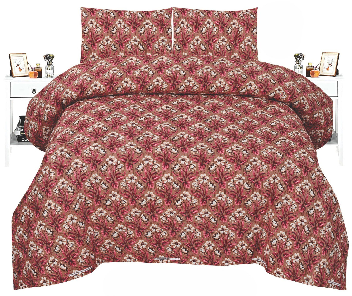Crystal King Bed Sheet Set β Premium Quality with Multiple Colors and Different Designs
