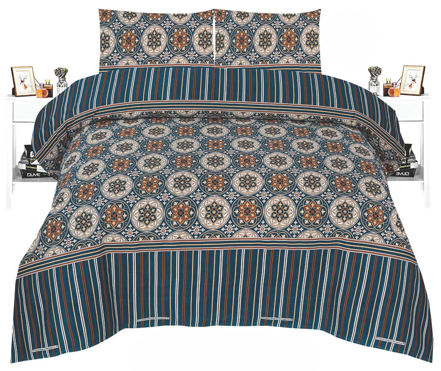 Crystal King Bed Sheet Set β Premium Quality with Multiple Colors and Different Designs