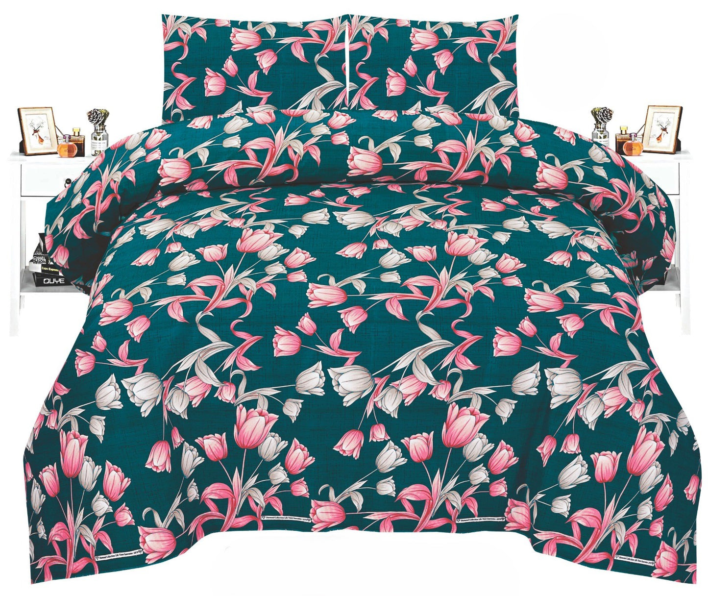 Crystal King Bed Sheet Set β Premium Quality with Multiple Colors and Different Designs