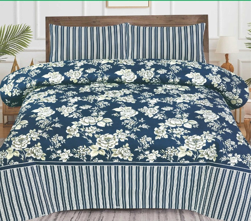 Executive King Bed Sheet Set – Premium Quality | Gift Pack (Multiple Designs)