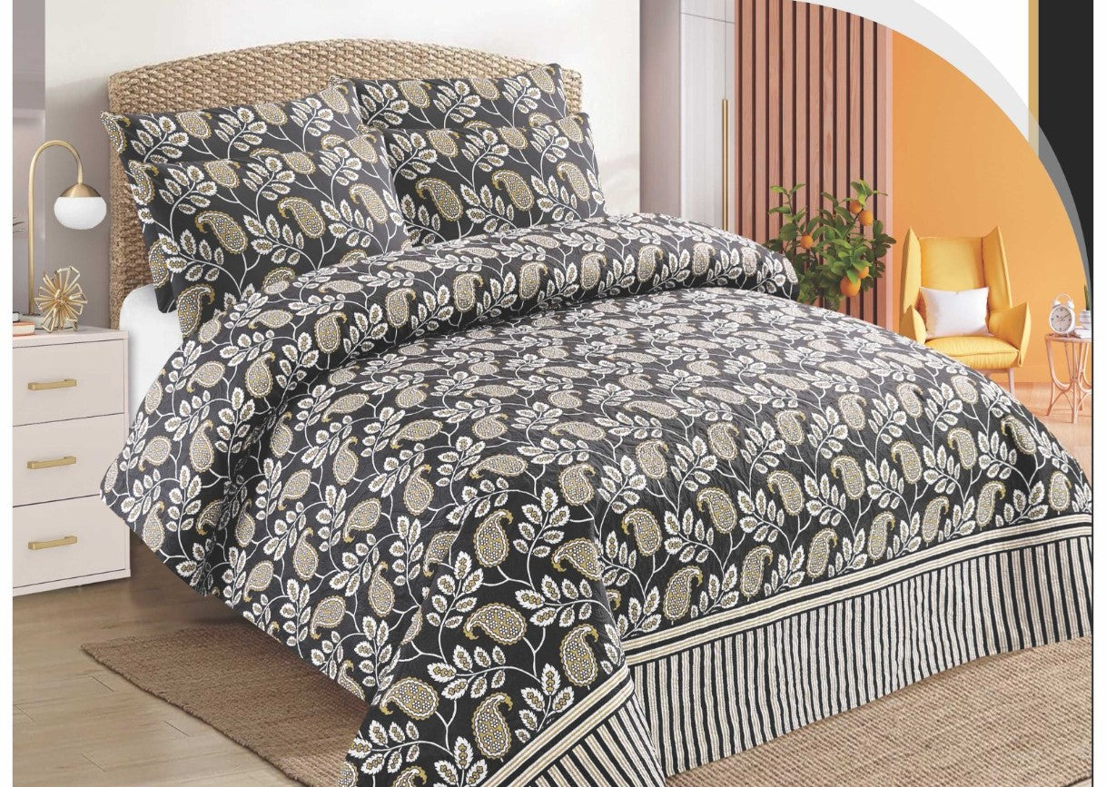 Karina Luxury Bed Sheet Set – Premium Microfiber – King Size (Multiple Designs)