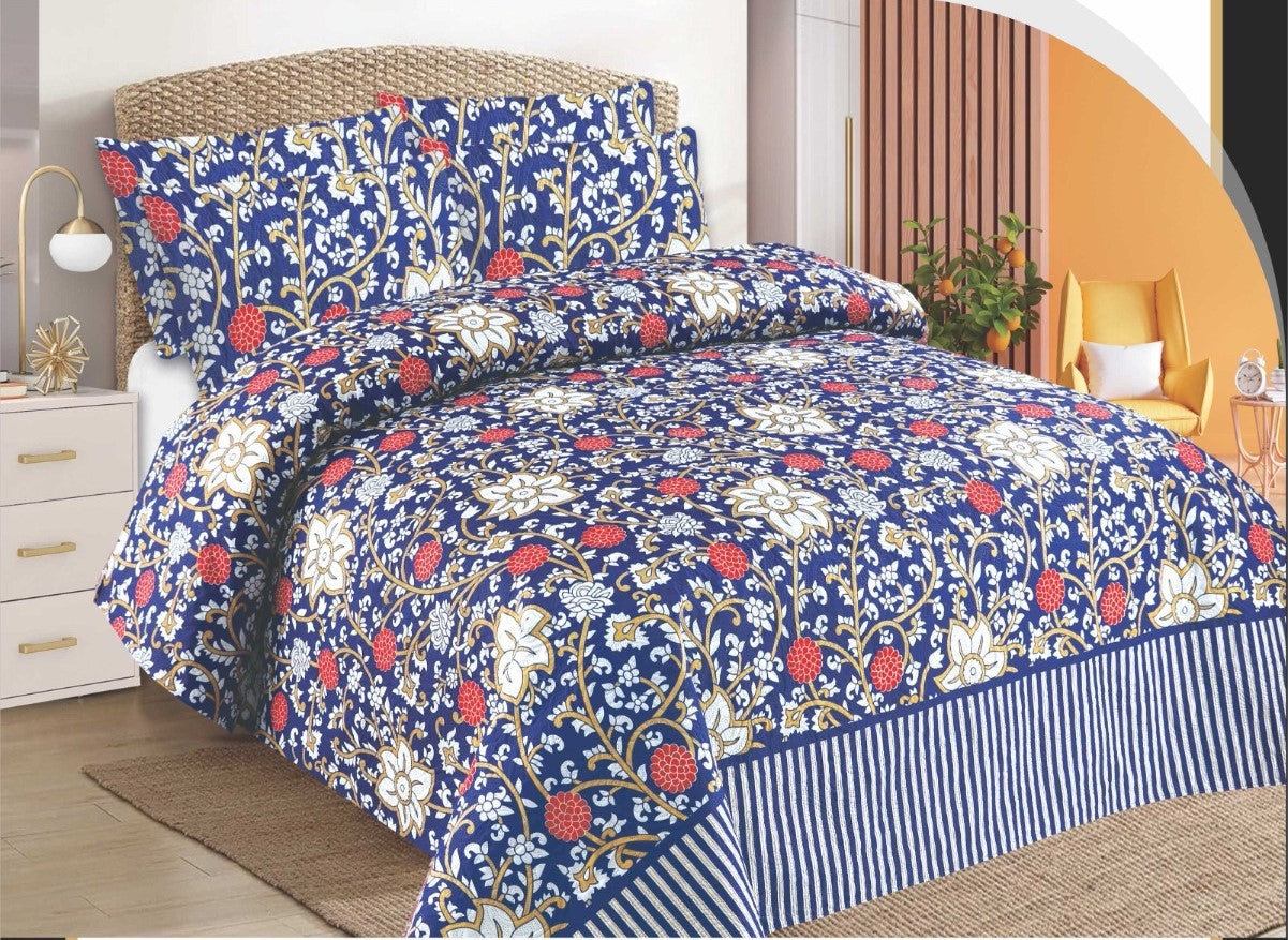 Karina Luxury Bed Sheet Set – Premium Microfiber – King Size (Multiple Designs)