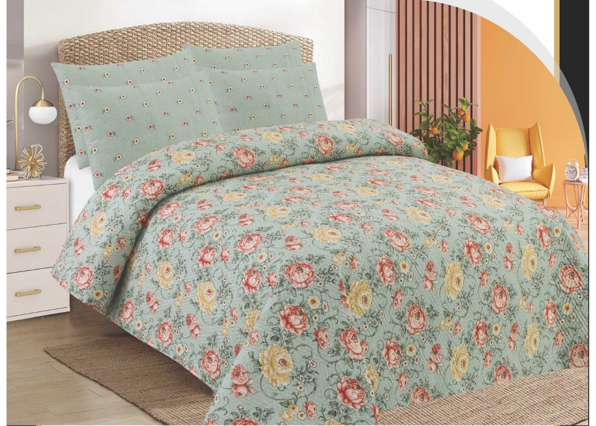 Karina Luxury Bed Sheet Set – Premium Microfiber – King Size (Multiple Designs)