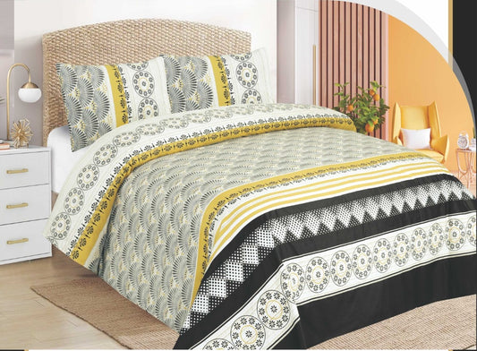 Karina Luxury Bed Sheet Set – Premium Microfiber – King Size (Multiple Designs)