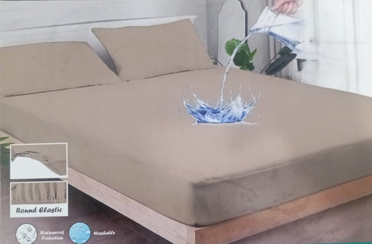 Waterproof Mattress Protector – Fitted Sheet Style with Elastic Frill (King Size)